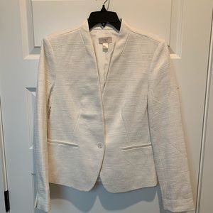 Loft Linen jacket, white, size 8